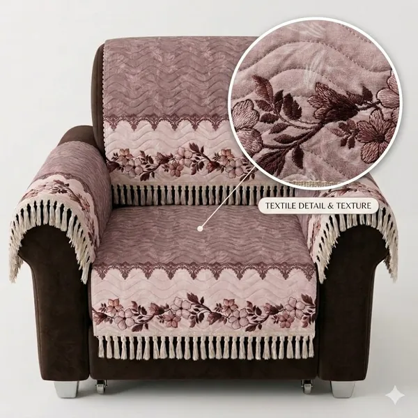 Fabric_Quilted_Floral_Print_Single_Seater_Sofa_Cover