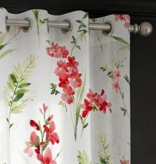 White_Floral_Print_Eyelet_Window_Curtains