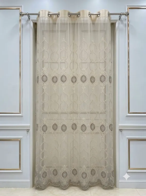 Net_Embroidered_Ornamental_Pattern_Sheer_Curtain_Panel