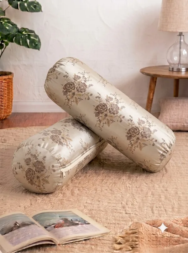 Brown_Poly_Cotton_Bolster_Cover_For_Home_Decor