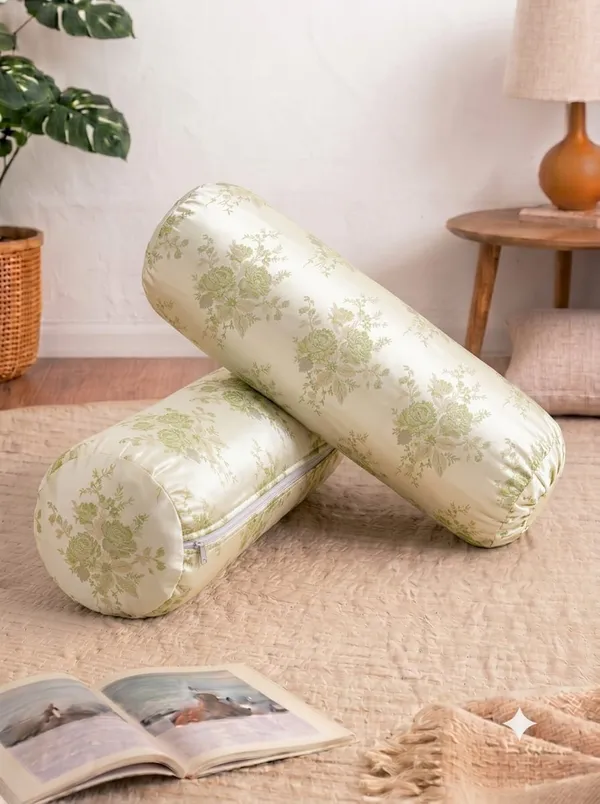 Fabric_Floral_Print_Bolster_Cushion_Covers