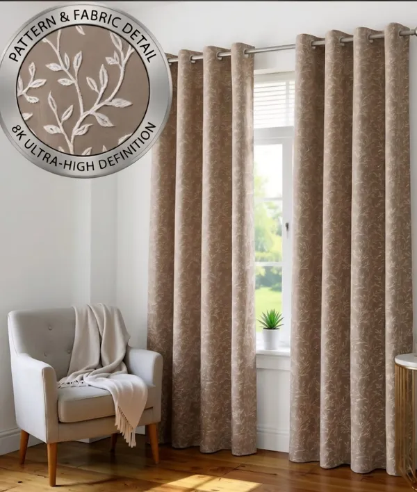 Fabric_Classic_Floral_Print_Eyelet_Curtains