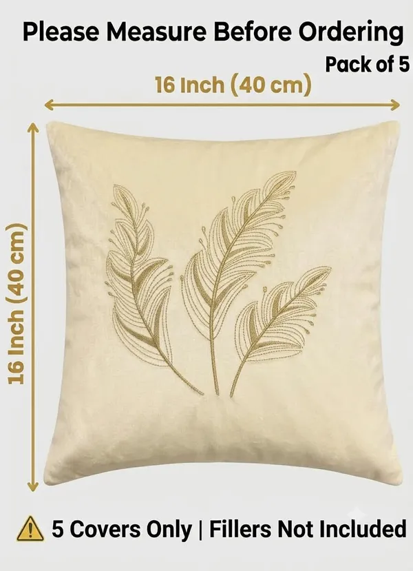 Velvet_Contemporary_Feather_Embroidered_Cushion_Covers_Set_Of_5