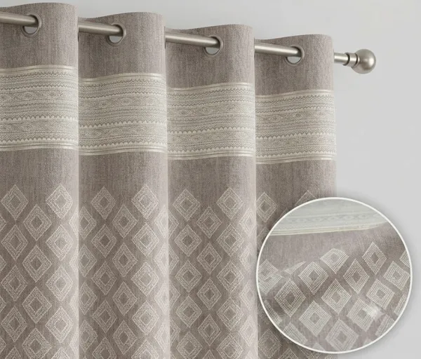 Grey_Geometric_Pattern_Eyelet_Curtain_Pair