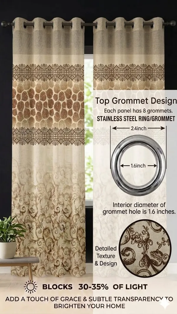 Cream_Printed_Floral_Pattern_Window_Curtains