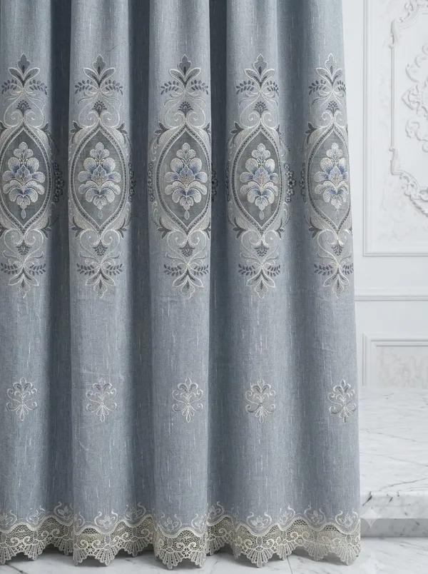 Grey_Sheer_Floral_Embroidered_Curtain