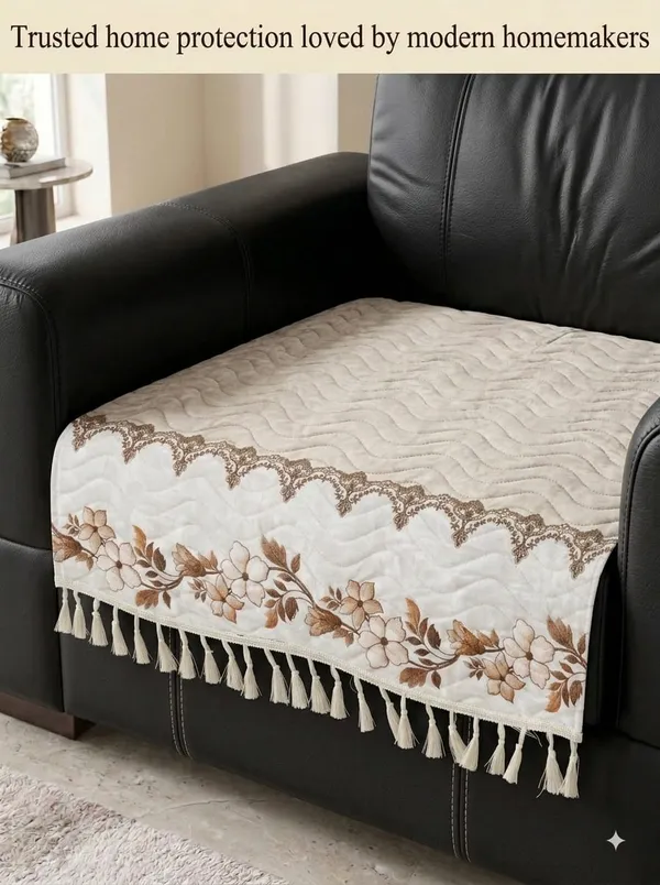 Cream_Quilted_Floral_Print_Sofa_Cover