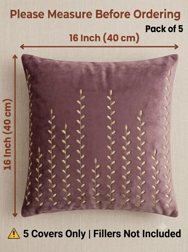 Purple_Embroidered_Leaf_Pattern_Cushion_Cover