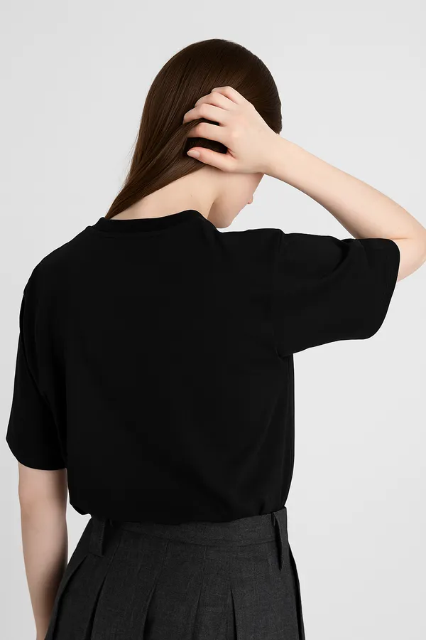 Black_Noir_Signature_Unisex_T_Shirt_By_Edore