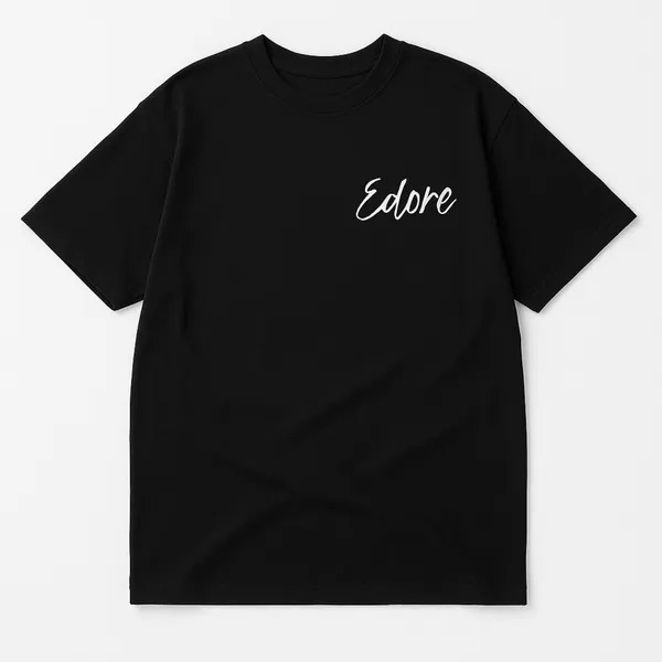 Black_Noir_Signature_Unisex_T_Shirt_By_Edore