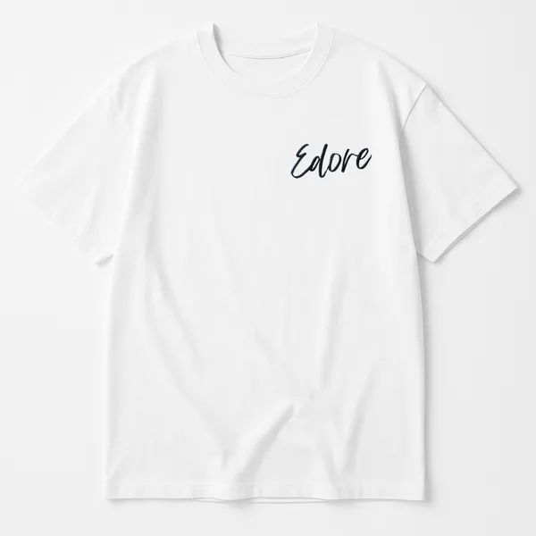 White_Noir_Signature_Unisex_T_Shirt_By_Edore
