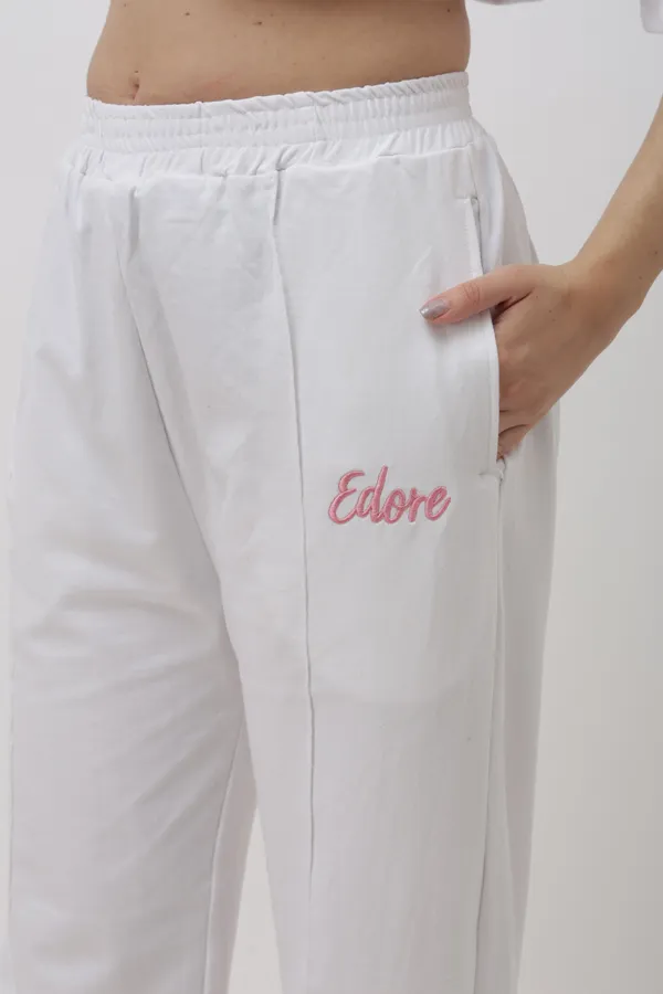 Kair_White_Straight_Fit_Pyjama