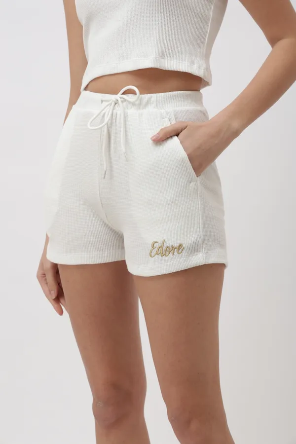 Noa_White_Ribbed_Shorts