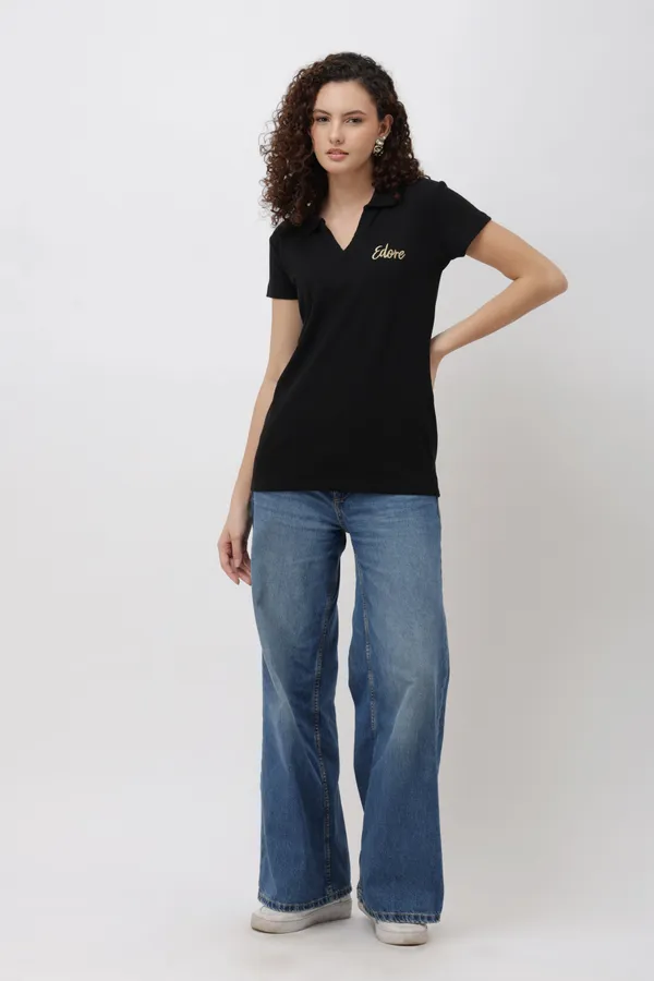 Mylen_Black_V_Neck_T_Shirt