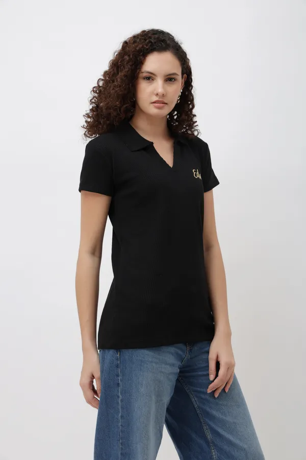 Mylen_Black_V_Neck_T_Shirt
