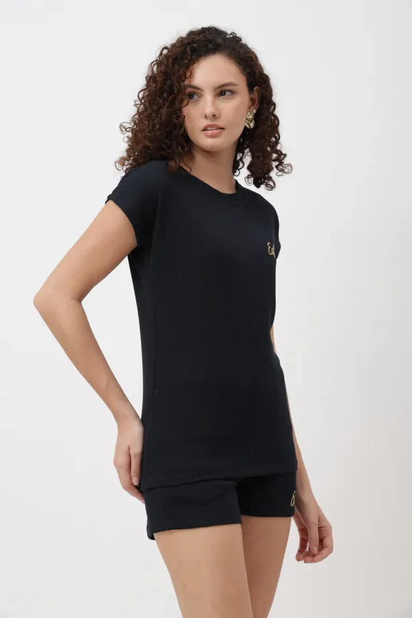 Oryn_Navy_Blue_Ribbed_T_Shirt