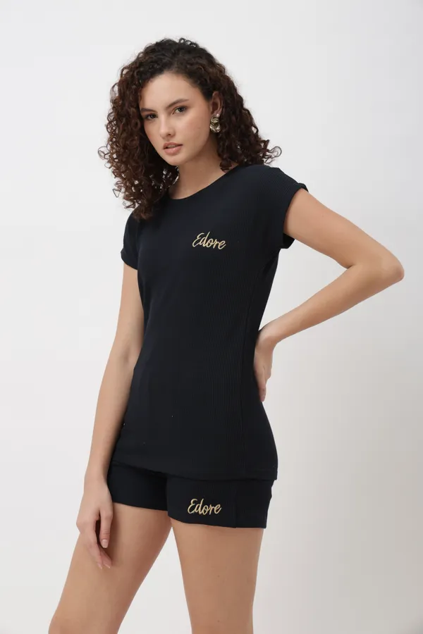 Noa_Navy_Blue_Textured_Shorts