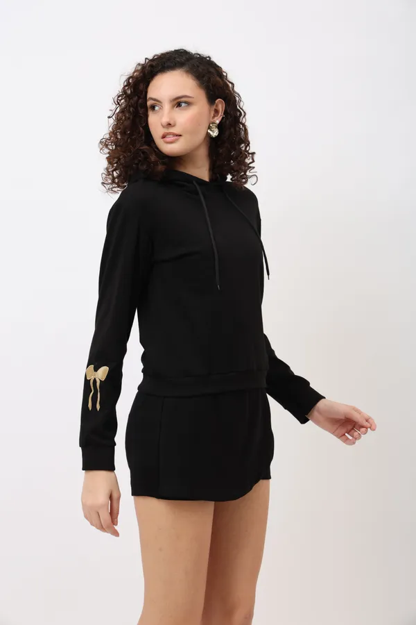 Serene_Black_Signature_Bow_Hoodie