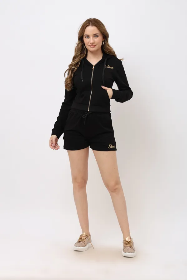 Caen_Black_Front_Zip_Crop_Jacket_With_Pocket