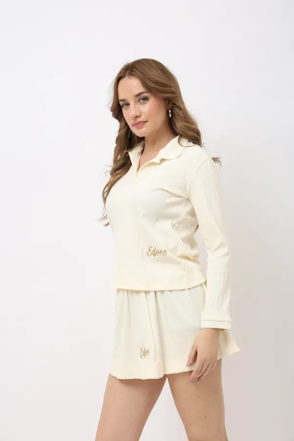 Eryx_Off_White_Long_Sleeve_Collared_Top