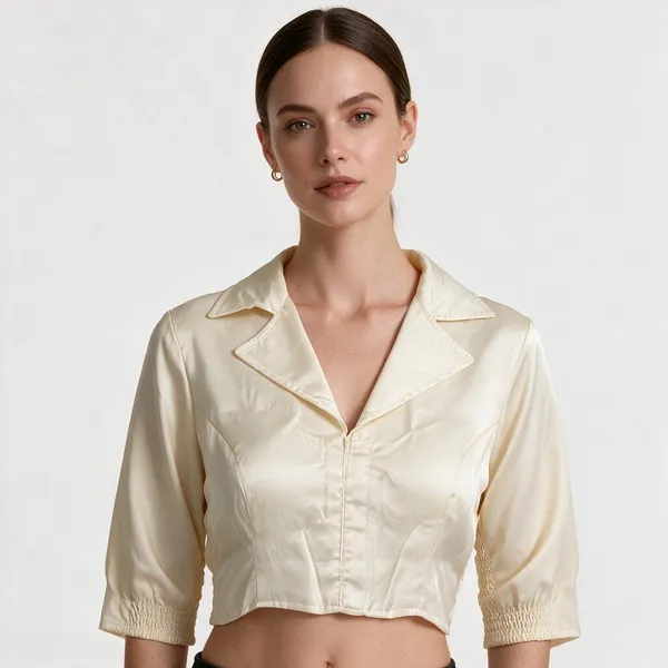 Ivory_Heavy_Silk_Notch_Lapel_Long_Sleeve_Blouse_For_Women