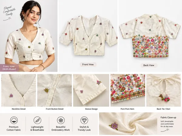 Cream_Khadi_Cotton_Floral_Embroidered_Blouse_For_Women