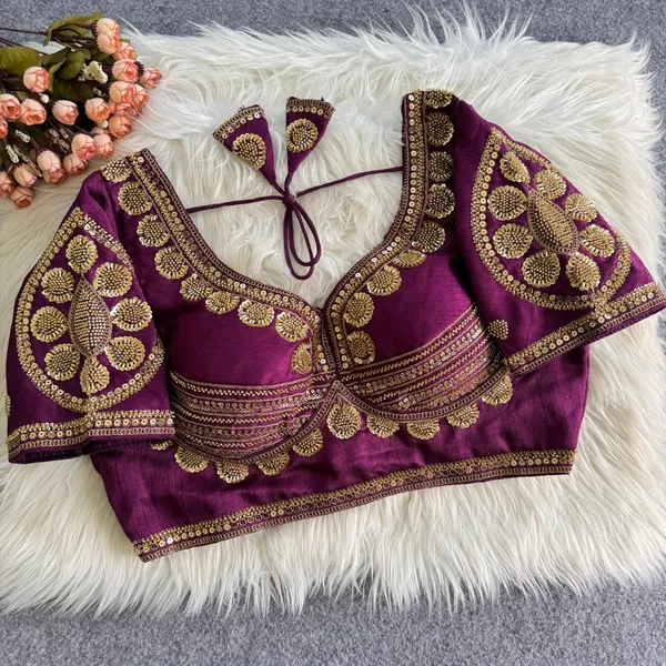 Purple_Khadi_Cotton_Embroidered_Sequin_Ethnic_Blouse_For_Women