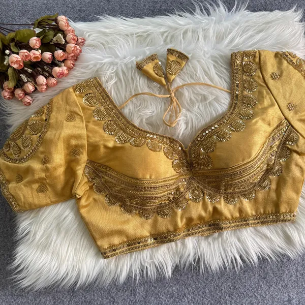 Gold_Khadi_Cotton_Embroidered_Ethnic_Blouse_For_Women