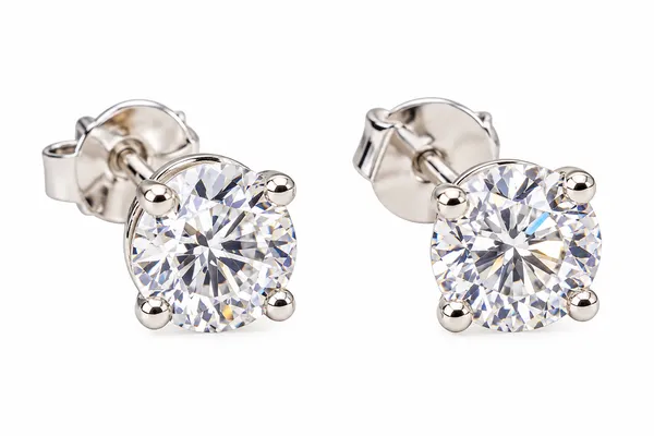 Silver_Braided_Embellished_Stud_Earrings_For_Women