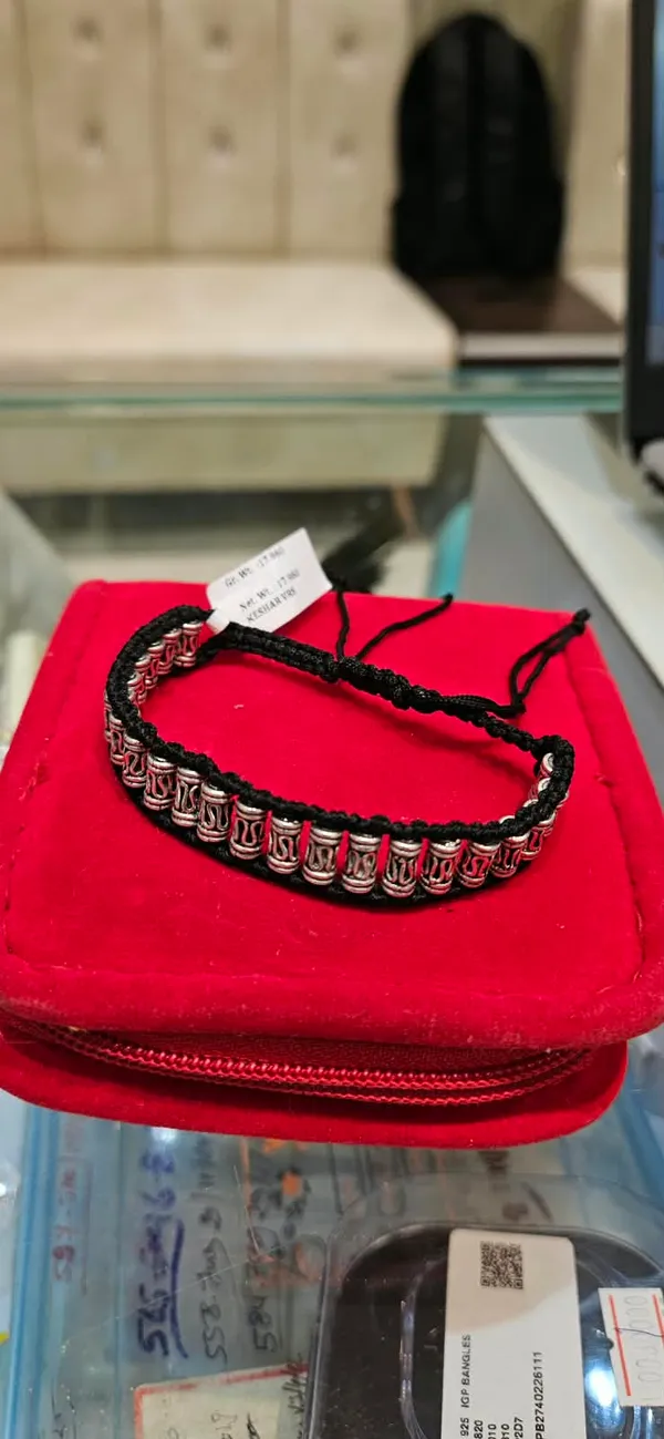Black_Braided_Embellished_Bracelet__for_Women