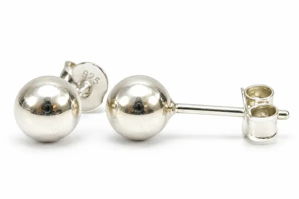 SILVER_Braided_Embellished_Stud_Earrings_for_Women