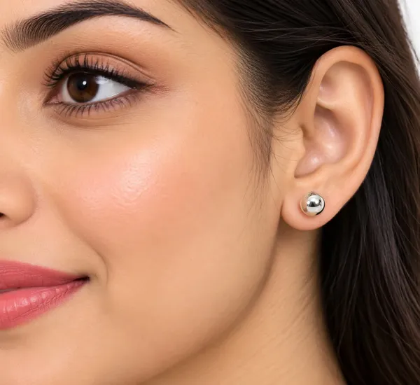 SILVER_Braided_Embellished_Stud_Earrings_for_Women