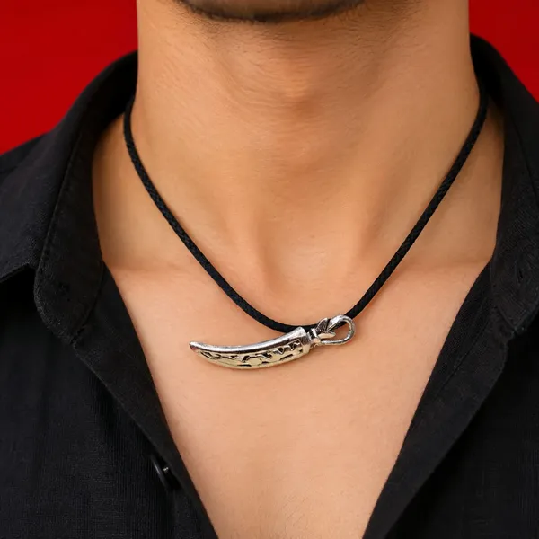 Silver_Jewellery_Katar_(Talwar)_Pendant