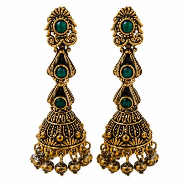 Gold_Plated_Jhumka_Earrings_For_Women