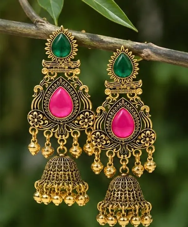 Gold_Plated_Jhumka_Earrings_For_Women