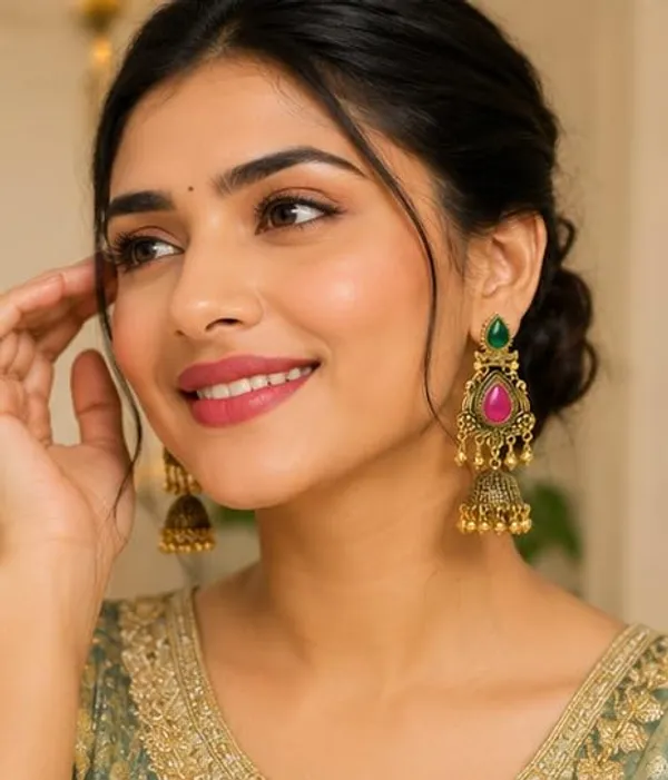 Gold_Plated_Jhumka_Earrings_For_Women