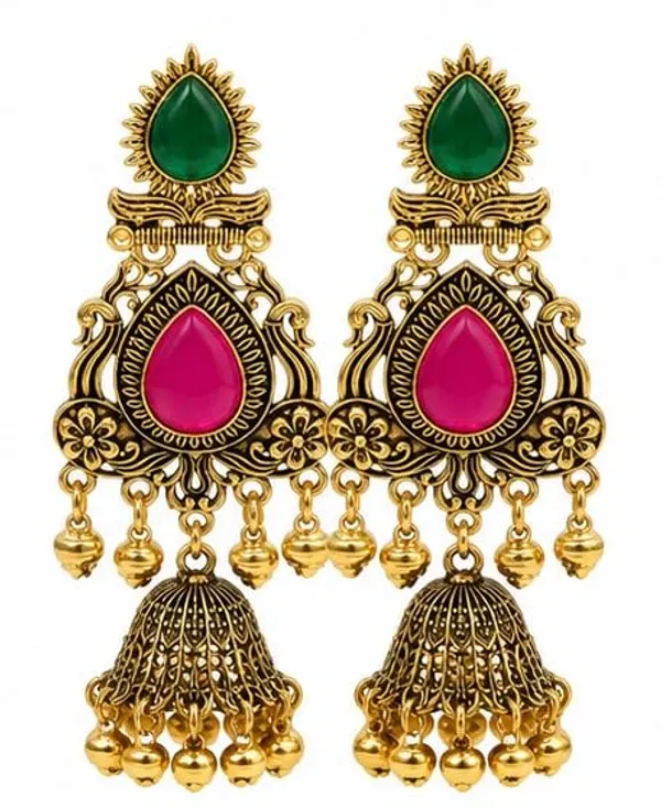 Gold_Plated_Jhumka_Earrings_For_Women
