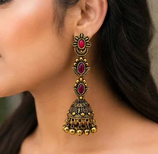 Gold_Plated_Jhumka_Earrings_For_Women