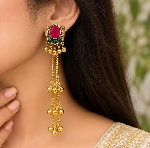 Traditional_Gold_Plated_Jhumka_Earrings_For_Women