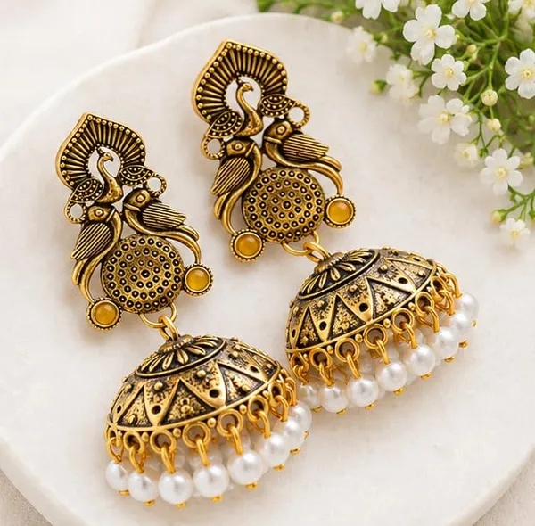 Gold_Plated_Jhumka_Earrings_For_Women