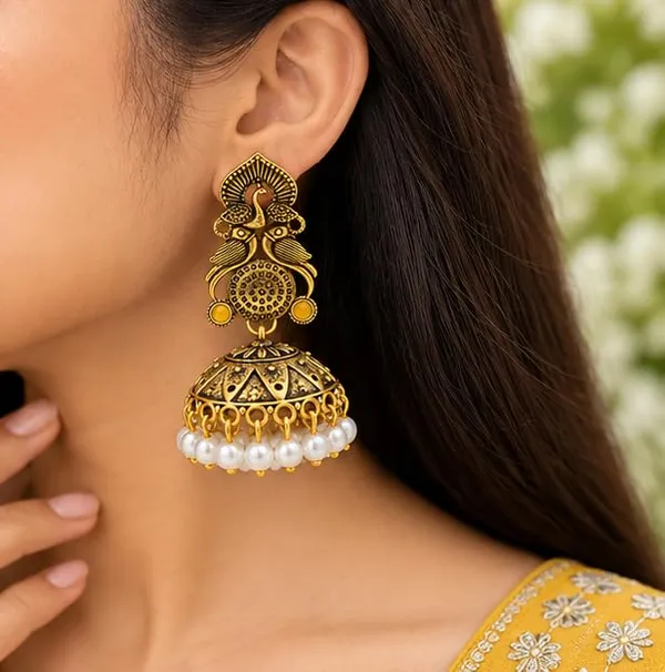 Gold_Plated_Jhumka_Earrings_For_Women