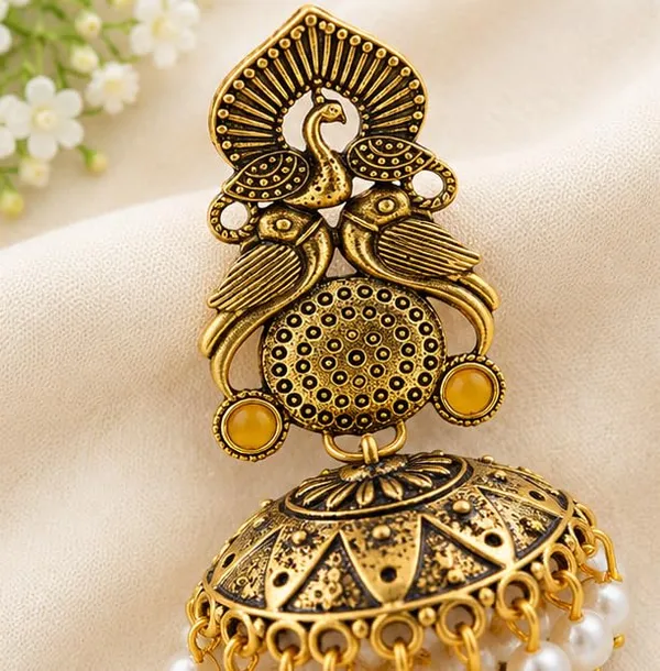 Gold_Plated_Jhumka_Earrings_For_Women