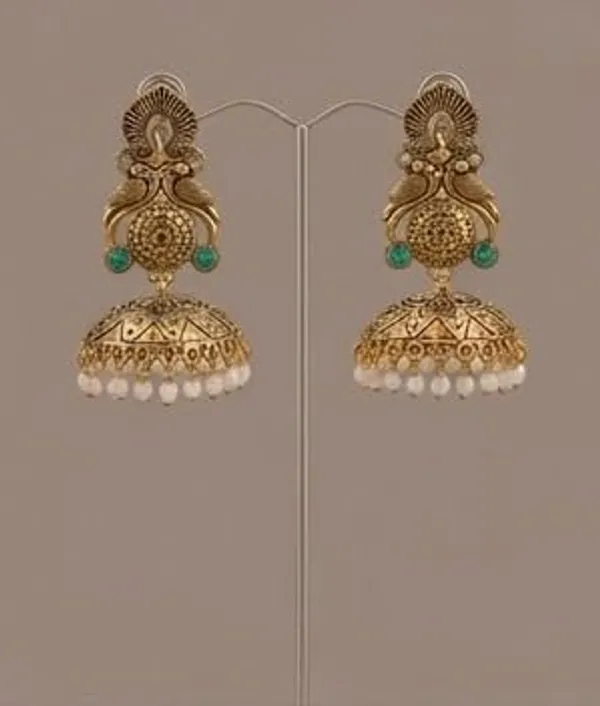 Gold_Plated_Jhumka_Earrings_For_Women