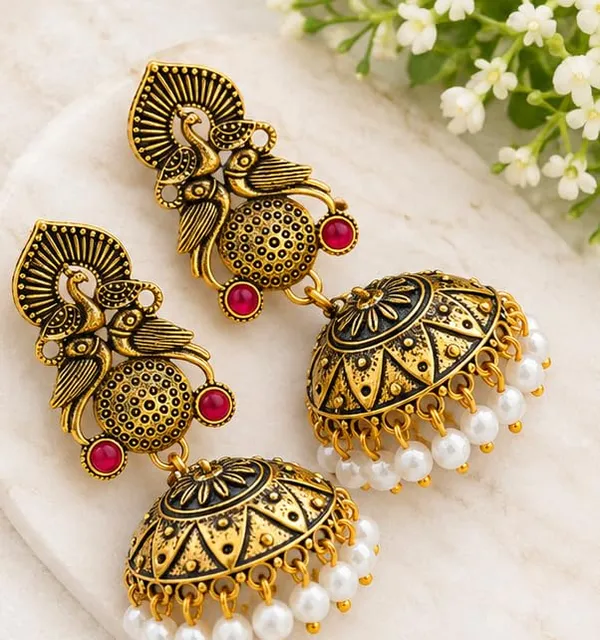 Gold_Plated_Jhumka_Earrings_For_Women