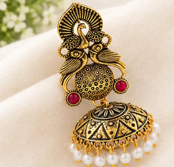 Gold_Plated_Jhumka_Earrings_For_Women