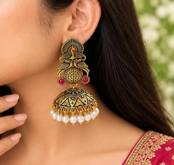 Gold_Plated_Jhumka_Earrings_For_Women