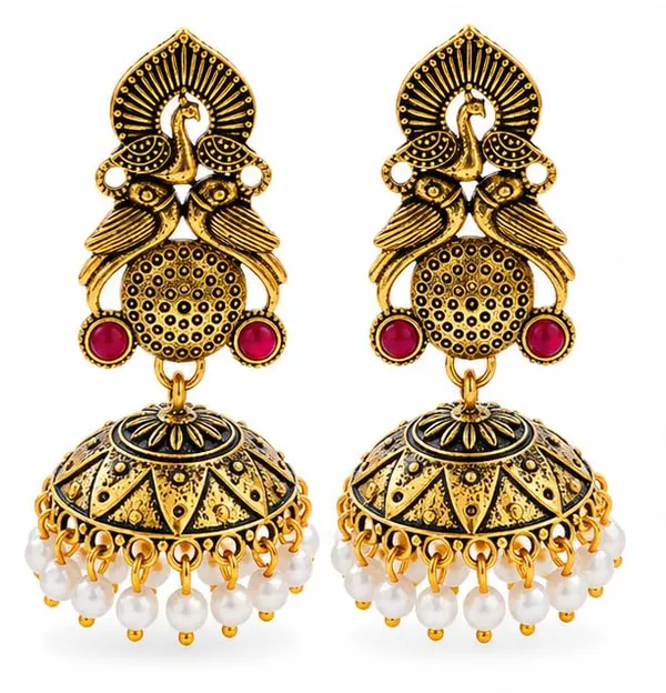 Gold_Plated_Jhumka_Earrings_For_Women