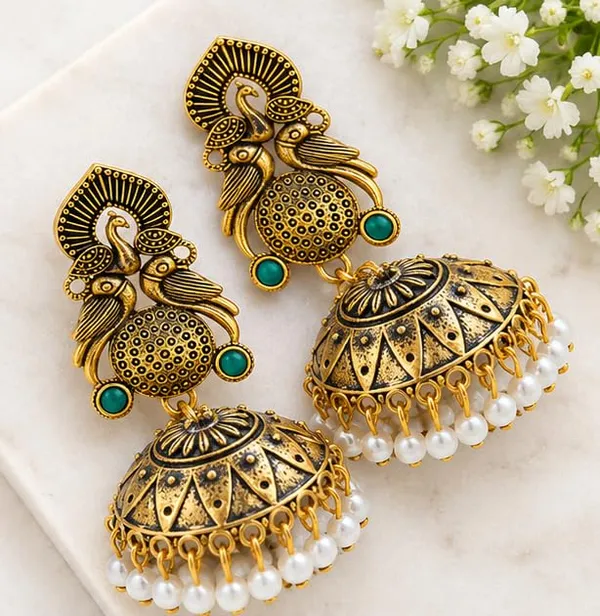 Gold_Plated_Jhumka_Earrings_For_Women