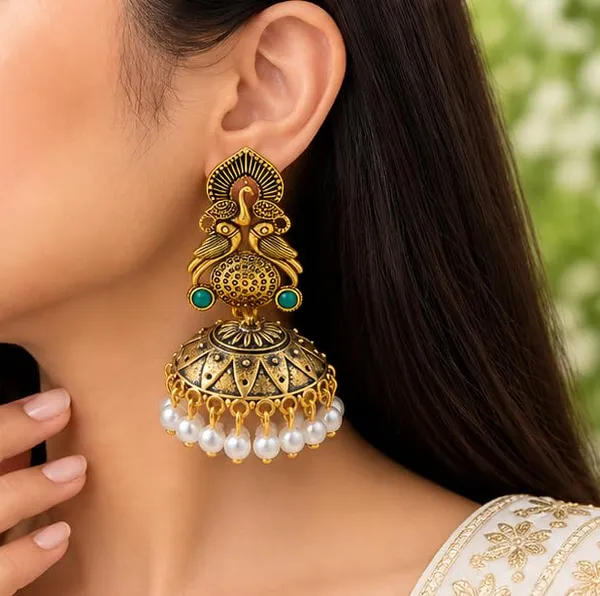 Gold_Plated_Jhumka_Earrings_For_Women
