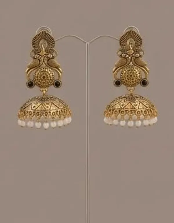 Gold_Plated_Jhumka_Earrings_For_Women